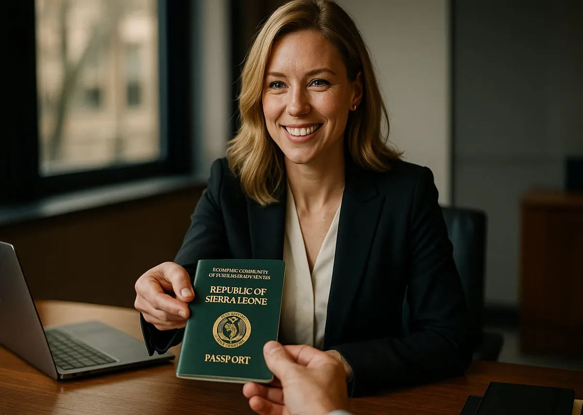 Sierra Leone Passport Übergabe